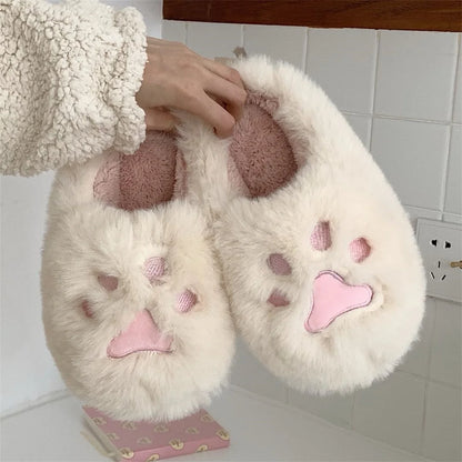 2021 Winter Women Slipper Cat Claw Cotton Home Slippers Warm and Non Slip Indoor