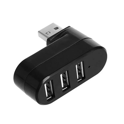 3 Port Multi 2.0 USB HUB Mini USB Hub High Speed Rotate Splitter