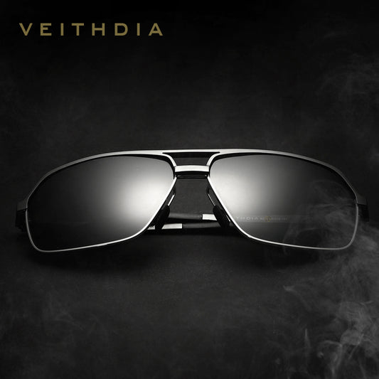 VEITHDIA Men Sun Glasses Aluminum Polarized UV400 Lens Driving Sunglasses