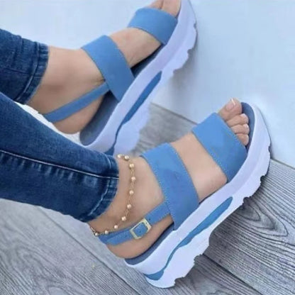 Women Sandals Lightweight Heels Slipper Women Wedge With Platform Sandalias