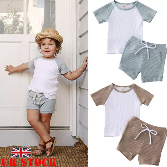 PUDCOCO Adorable Toddler Baby Girls Boys Kids Summer Clothes Short