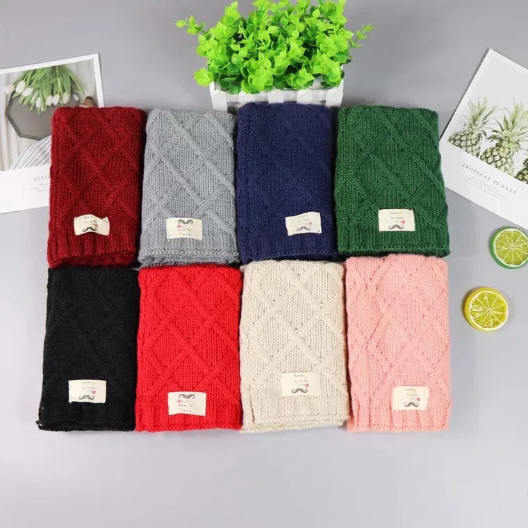 Autumn and Winter Children Warm Neck Baby Cute High-Grade Knitting