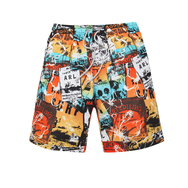 Dropship Custom Men's Sublimation Printing Snack Beach Shorts