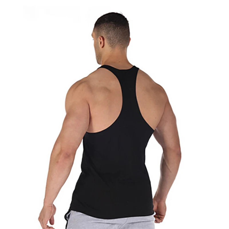 MACHINEFITNESS Summer Bodybuilding Muscle Vest Fitness Brand Tank Tops Men