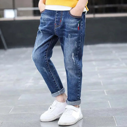 IENENS 5-13y Kids Boys Clothes Skinny Jeans Classic Pants