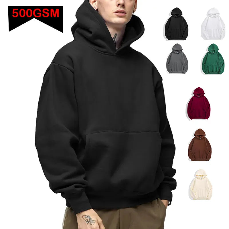 500GSM Heavy Weight Fashion Men's Hoodies