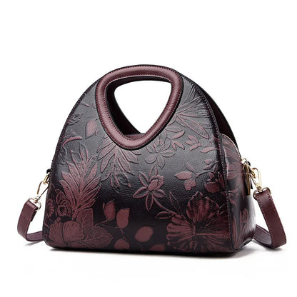 Women Leather Handbags Female Ladies Hand Hobos Bag Mother Shoulder Bag Chinese