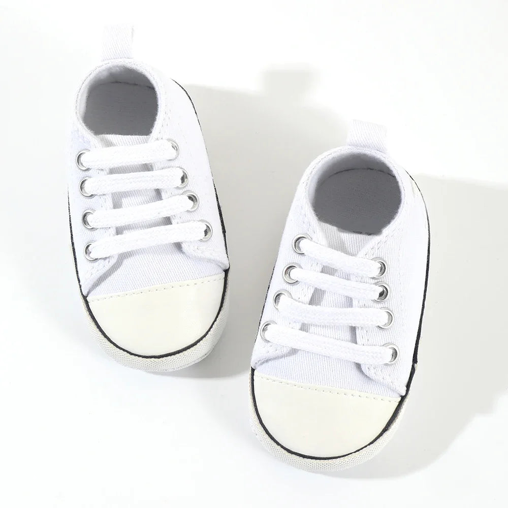 Baby Canvas Classic Sports Sneakers Newborn Baby Boys Girls