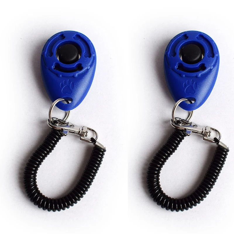 2Pcs Dog Clicker Toys Pet Tranining Clickers Obedience Dog Cat Training Trainer