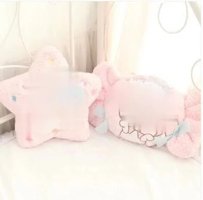 Kawaii Cartoon Pillow Candy Little Star Shaped Plush Soft Back Cushion