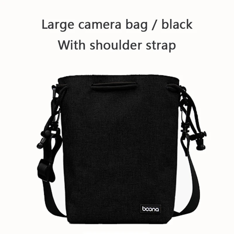 BOONA Camera Bag Backpack Lens Bag Drawstring Pouch Fleece Waterproof Camera