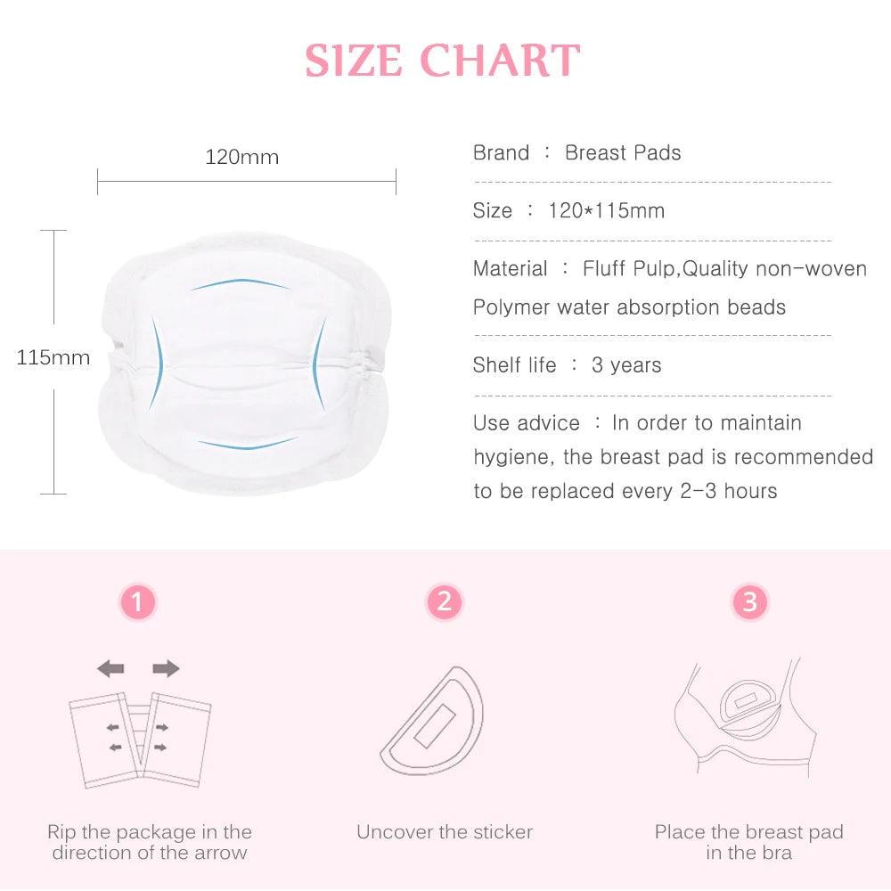 40pcs Pieces Breast Pads Nursing Pads Disposable Breast Pads Ultra-Thin Dry Soft