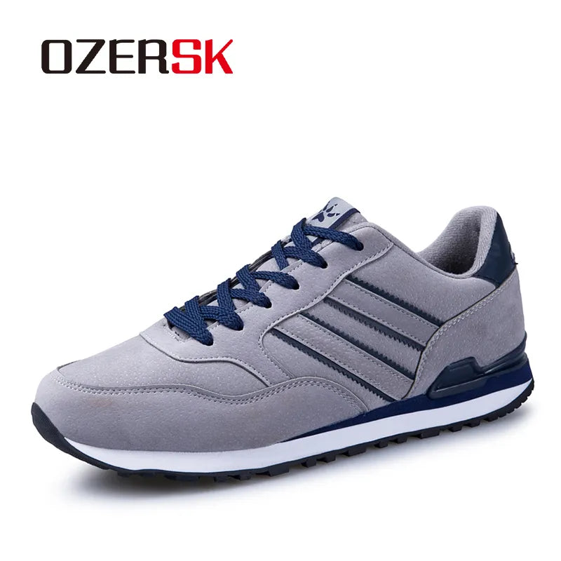 OZERSK Cow Suede Men Sneakers Fashion Summer Outdoor Shoes Men Casual Men'S