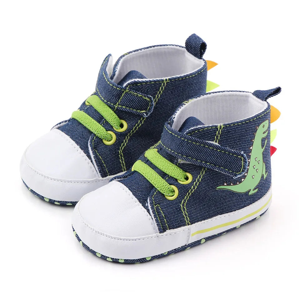 2024 Spring Canvas Shoes for Newborns Baby Shoes Soft Sole