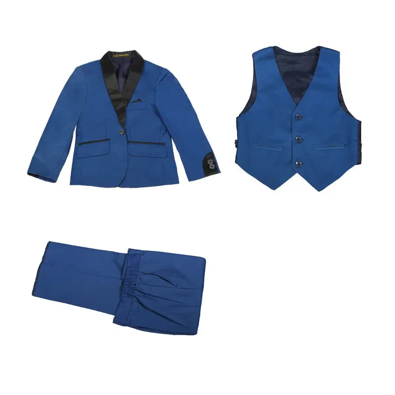 Blue Suit for Boy Costume Enfant Garcon Mariage Kids Wedding Suit