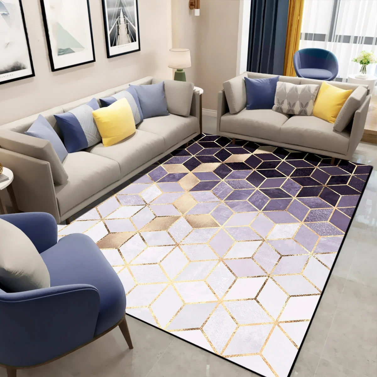 Contemporary Indoor Home Modern Rug Wholesale Luxury Rugs for Living Room Modern