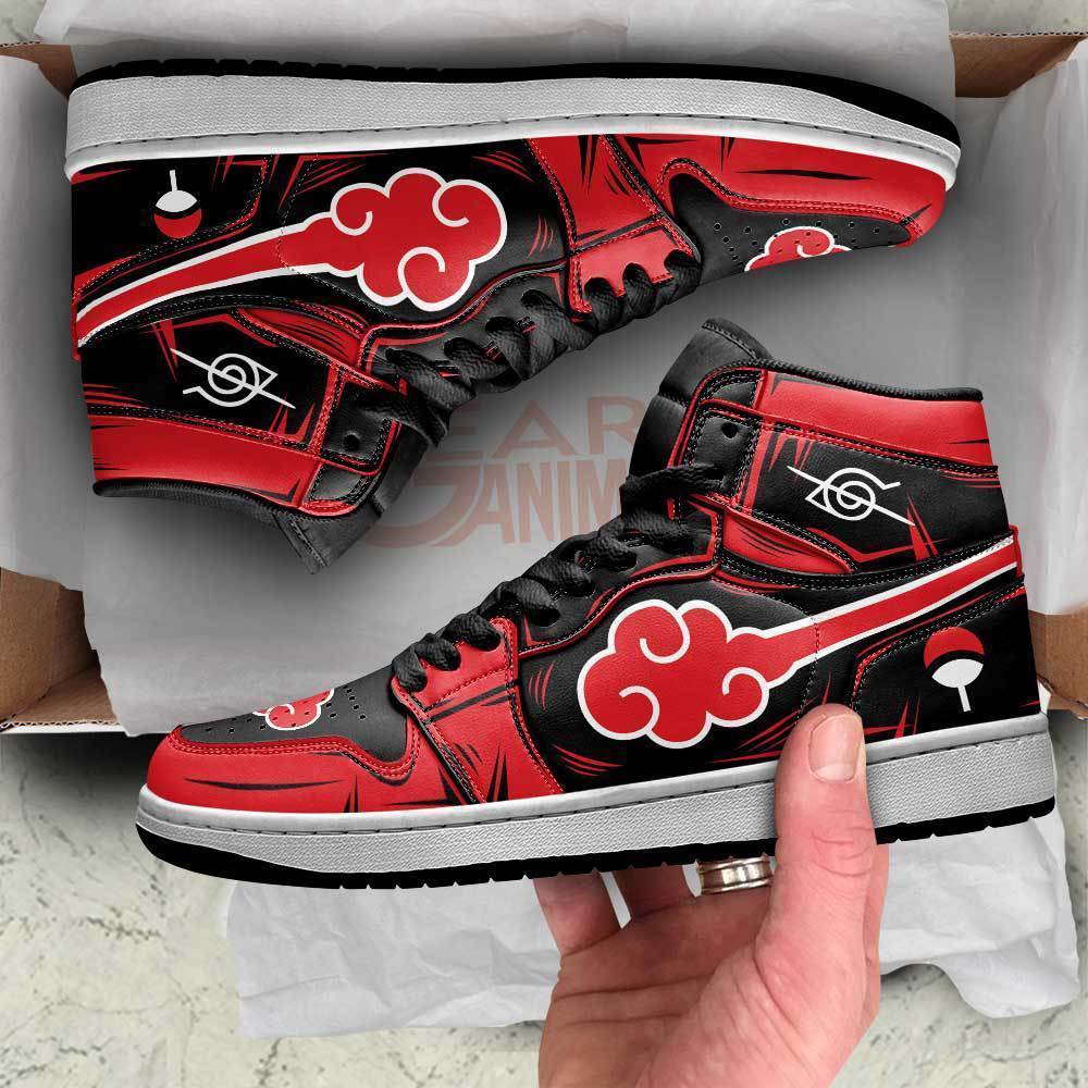 Ziitop Anime Painting DIY Anime Fashion Sneakers Itachi Akatsuki Symbol