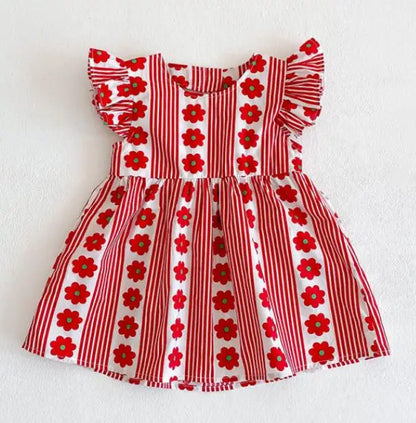 New Brand Baby Girls Dresses Korean Japan Style Summer Kids Girls Dress Ruffles