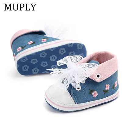 Baby Girls Princess Shoes Spring Autumn Cute Butterfly Crown