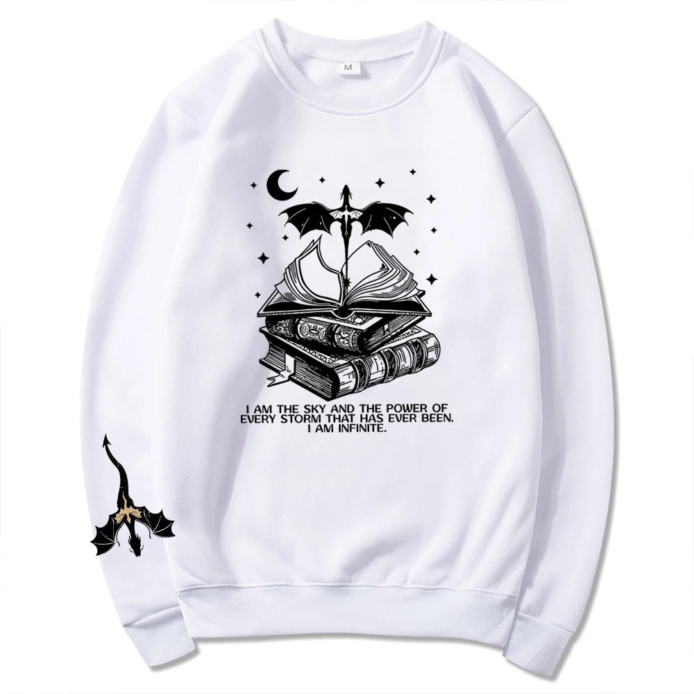 Basgiath War College Double-Side Sweatshirt Fourth Wing Sweater Fly or Die