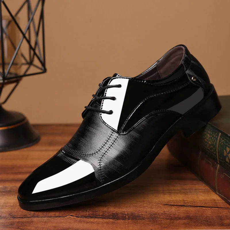 REETENE Fashion Business Dress Men Shoes 2020 New Classic Leather Men'S Suits