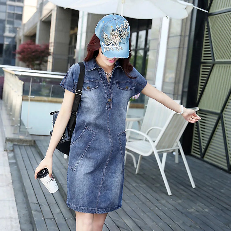 2022 Latest Women Fashion Summer Denim Dress