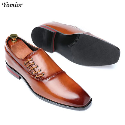 Yomior New Spring Summer Men's Dress Shoes Japanese Formal Business Oxfords