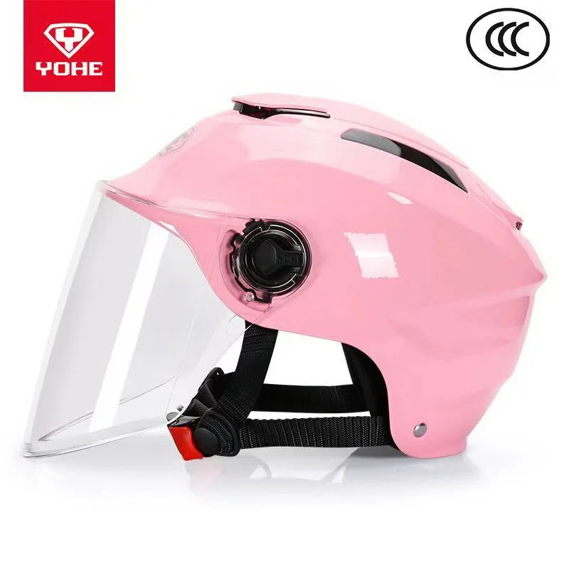 New 3C Certification Summer Half Face Motorcycle Helmet Men's Electric Bicycle