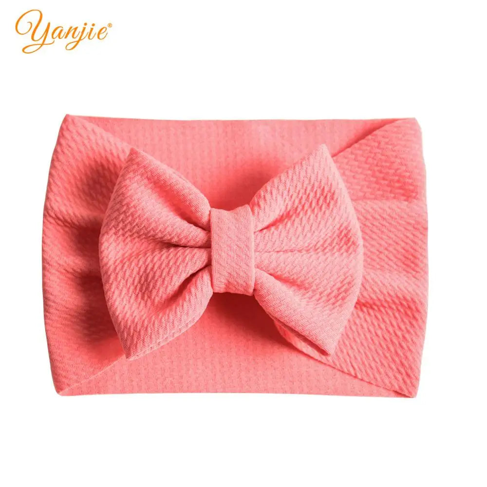 YANJIE 2023 New Turban Fashion 5'' Hair Bows Headband