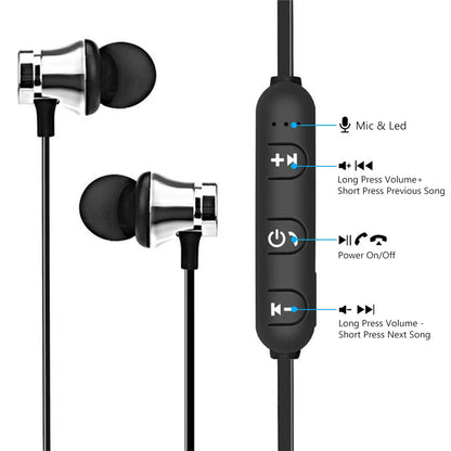 Wireless Bluetooth-Compatible Earphones Sport Magnetic Earpiece Fone De Ouvido