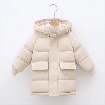 2-12y Kids Down Long Outerwear Winter Clothes Teen Boys Girls