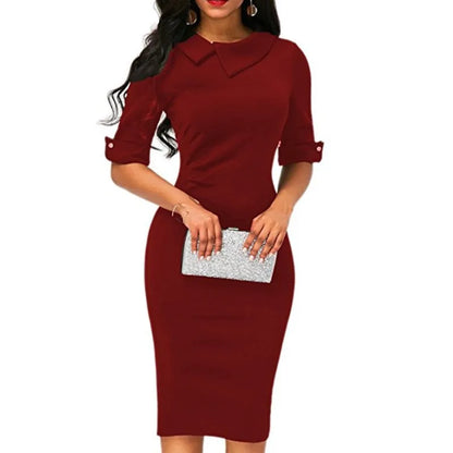 4 Color Female Sexy Women Bodycon Career Dresses Party Work