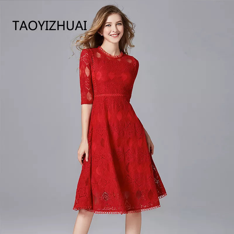 TAOYIZHUAI 2019 New Arrival Autumn Plus Size L Geometric Red