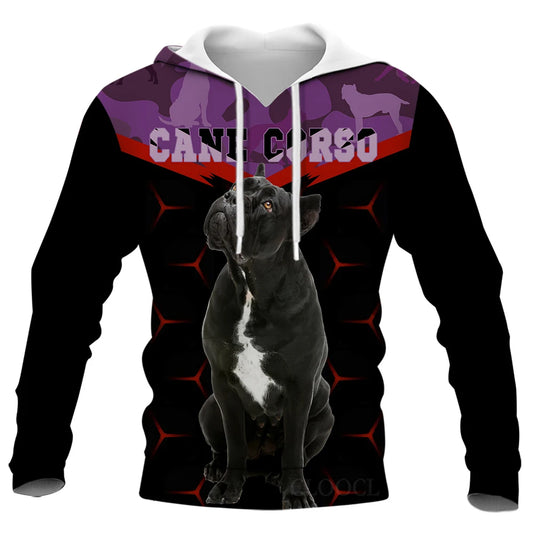 CLOOCL Men Hoodies Animal Cane Corso 3D Printed Mens Hoodie Unisex Hoodies