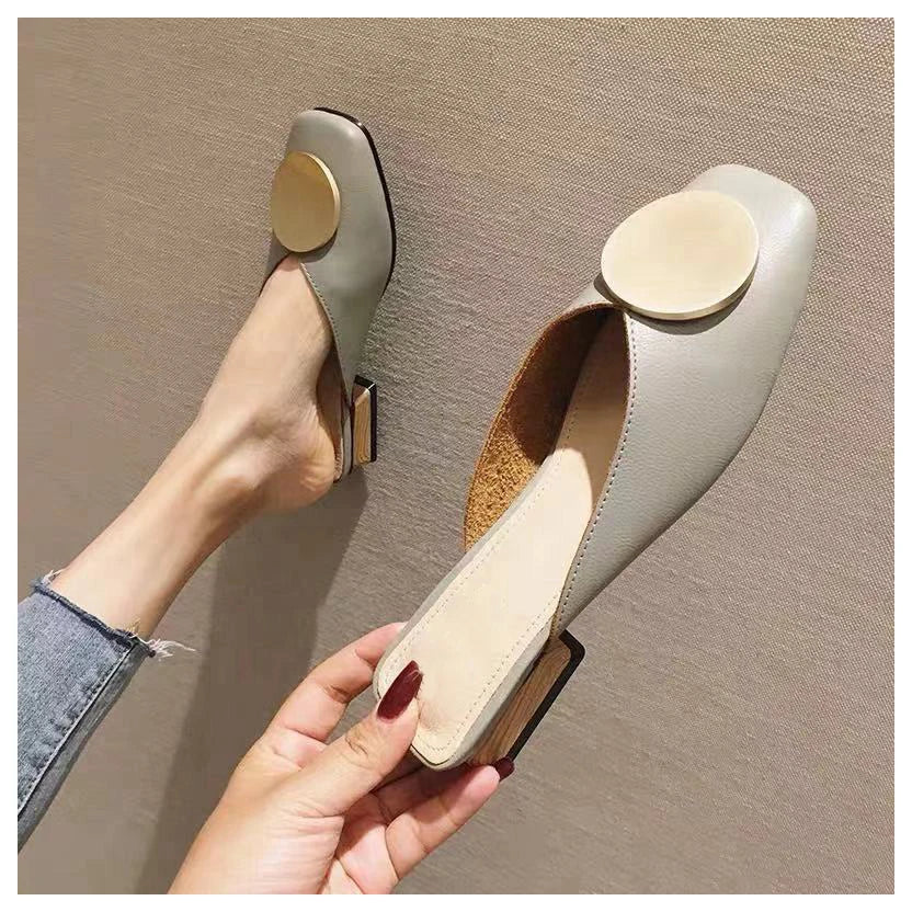 2023 Brand Designer Women Slippers Slip on Mules Flat Heel Casual Shoes