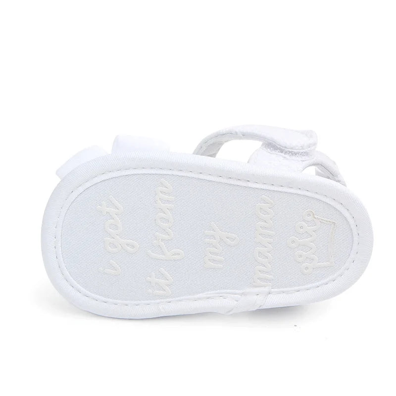 Newborn Baby Girl Shoes Summer Bowknot Cute Shoes Toddler Casual Crib Sandals