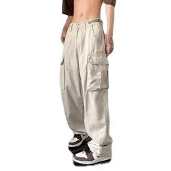 2024 Six Pocket Mens Outdoor Pant Nylon Hip Hop Baggy Pants