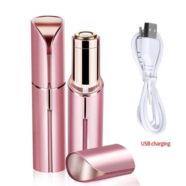 Electric Eyebrow Trimmer Mini  Epilator Lipstick Facial Hair Removal