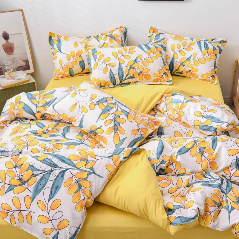 Wholesale  Polyester Printed King Size Duvet Cover Sets Bedding Set