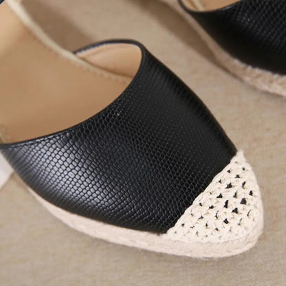 Women Sandals Closed Toe Fisherman Pumps for Ladies Buckle Strap Braided Sandal