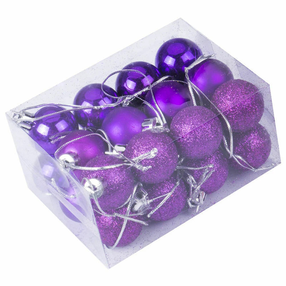 24PCS Christmas Ball Ornaments Xmas Tree Decoration Christmas Xmas Tree Ball