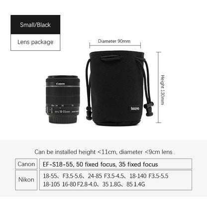 BOONA Camera Bag Backpack Lens Bag Drawstring Pouch Fleece Waterproof Camera