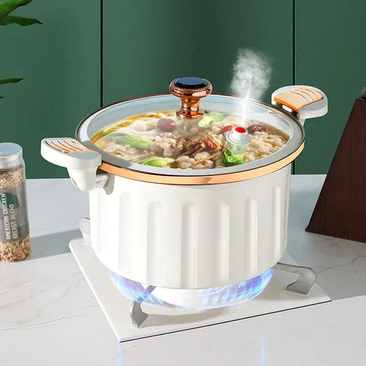 8L Non-Stick Enamel Micro Pressure Cooker