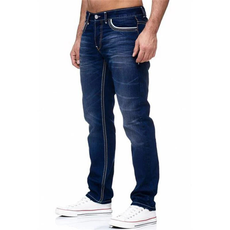 Mens Jeans High Quality Fashion Daily Smart Casual Men's Stretch Pants Street