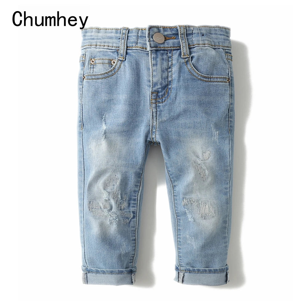 Chumhey 1-8t Top Quality Spring Kids Jeans Children Pants Boys