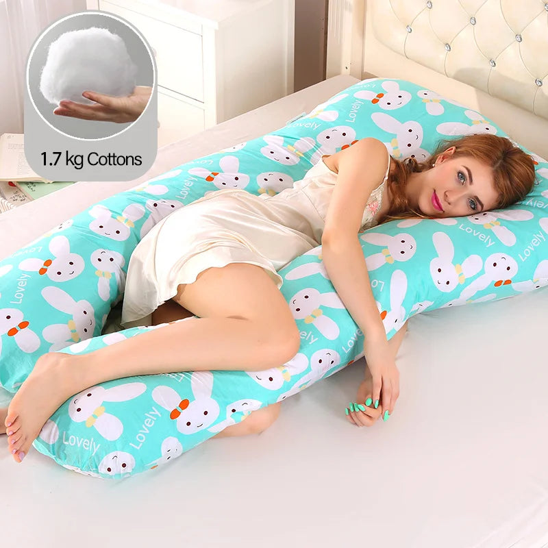 U Shape Pillow for Pregnant Women Cotton Pregnant Pillow