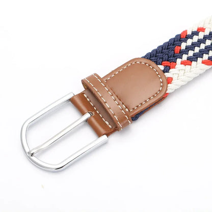 ZLD 60 Colors Female Casual Knitted Pin Buckle Men Belt