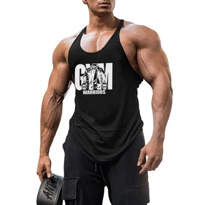 Bodybuilding Stringer Tank Top Men Cotton Gym Clothing Mens Fitness Racer