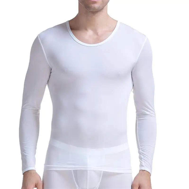 CLEVER-MENMODE Men Thermal Underwear Winter Long Sleeve Undershirt T Shirt