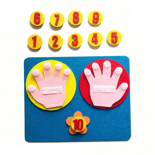 Kids Montessori Toys Materials DIY Non-Woven Math Toys Numbers Counting Toy